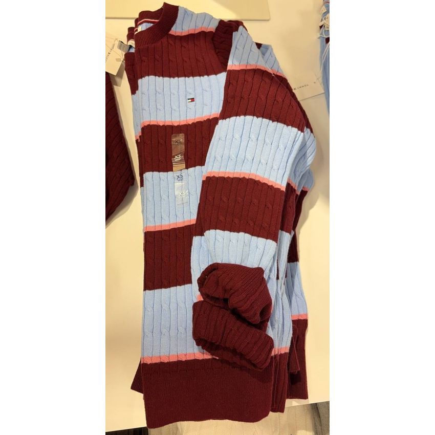 Sweater tricot trançado manga longa