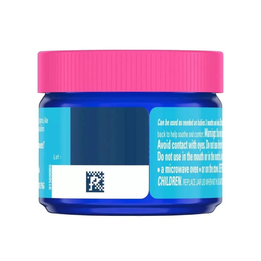 Vicks BabyRub Chest Rub Ointment with Soothing Aloe, Eucalyptus, Lavender, and Rosemary, from the makers of VapoRub