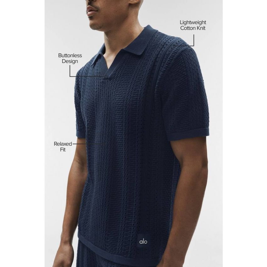 Coastline Knit Short Sleeve Polo