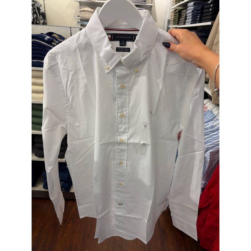 Camisa social manga longa REGULAR fit linho e algodão