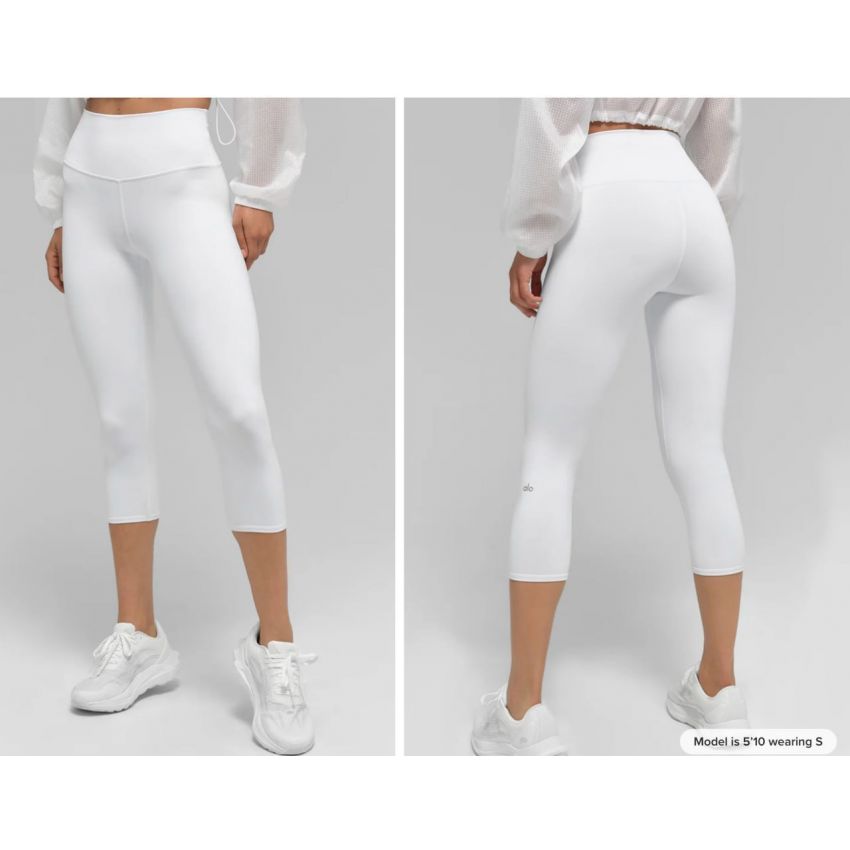 High-Waist Airbrush Capri
