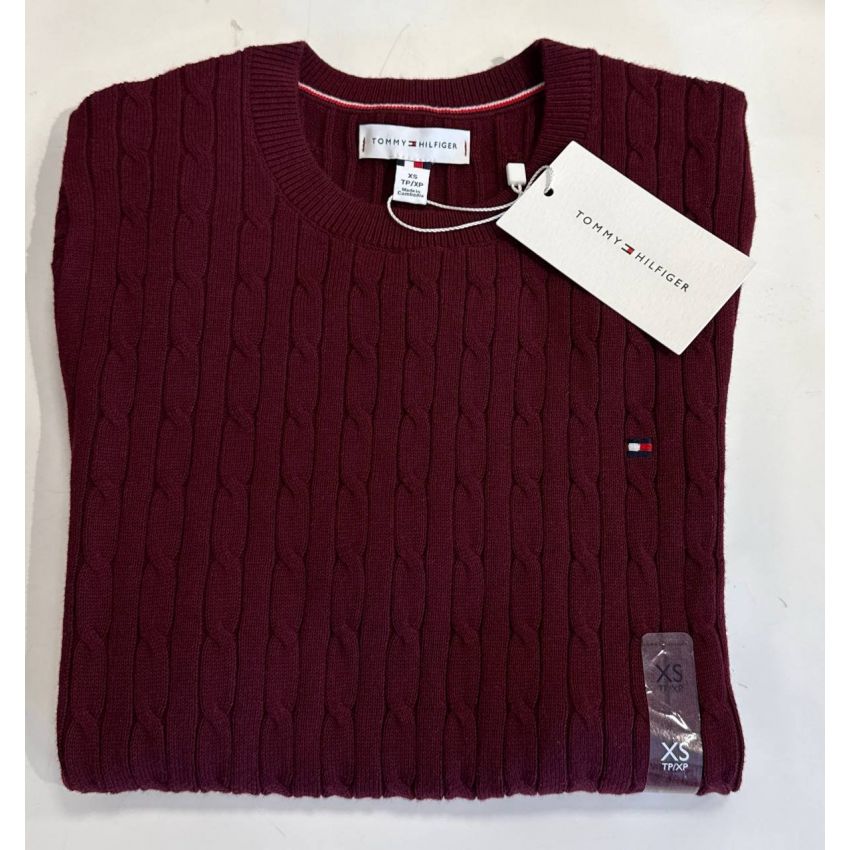 sweater tricot trançado manga curta