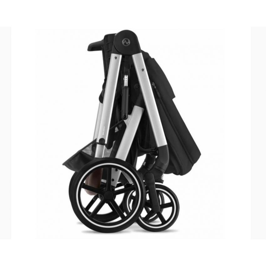 CYBEX - BALIOS S LUX 2 STROLLER, SILVER FRAME/MOON BLACK