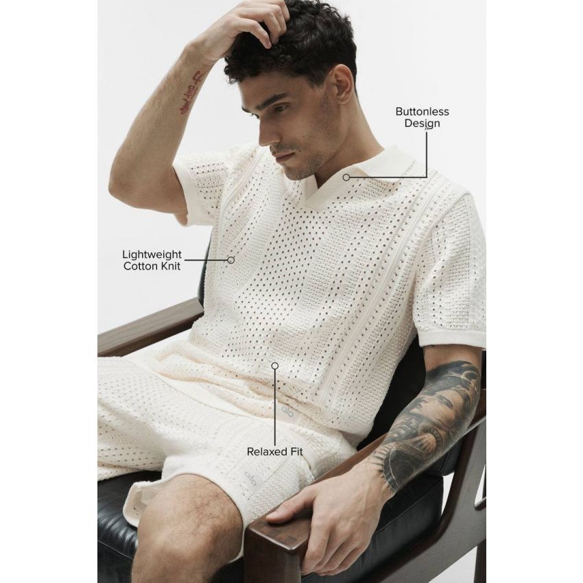 Coastline Knit Short Sleeve Polo