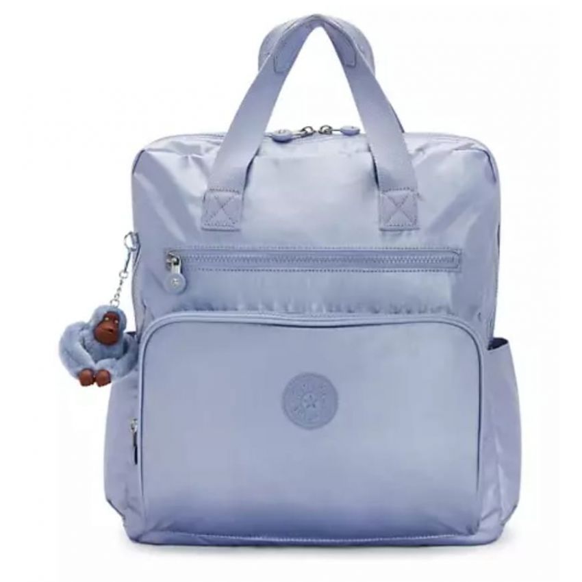 Kipling Audrie, Metallic Diaper Backpack, Color Clear Blue Metallic