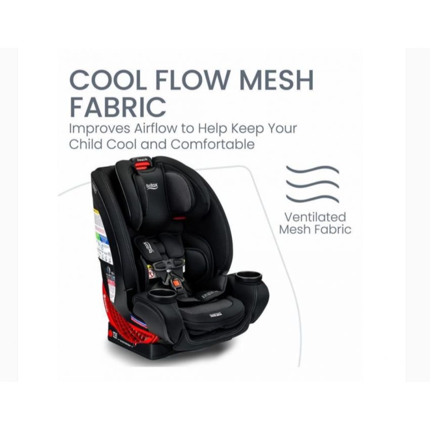 BRITAX - ONE4LIFE CLICKTIGHT ALL-IN-ONE CAR SEAT, COOL FLOW CARBON