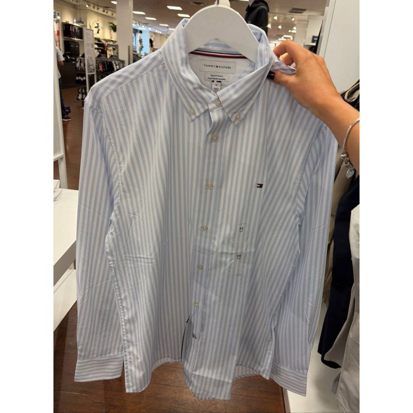 Camisa social manga longa REGULAR fit stretch nylon