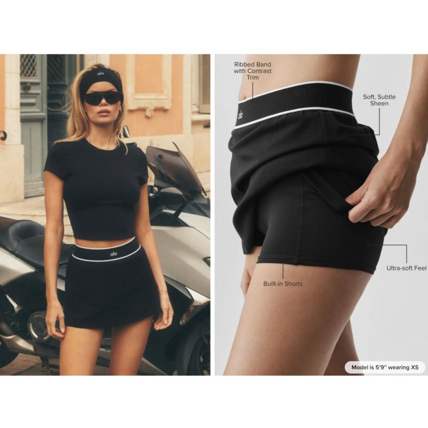 ALO Softsculpt Amp It Up Tennis Skirt