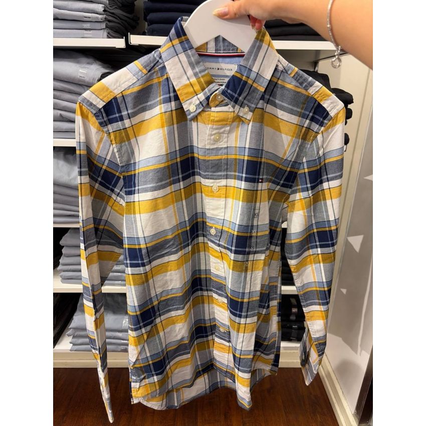 Camisa social manga longa REGULAR fit stretch oxford