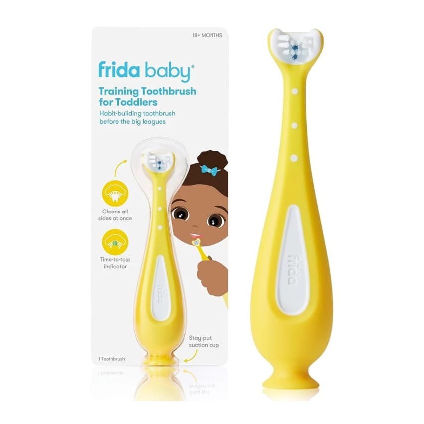 4.6 4.6 out of 5 stars 8,974 Frida Baby Triple-Angle Toothhugger Training Toddler Toothbrush | Toddler Toothbrush 2 Years