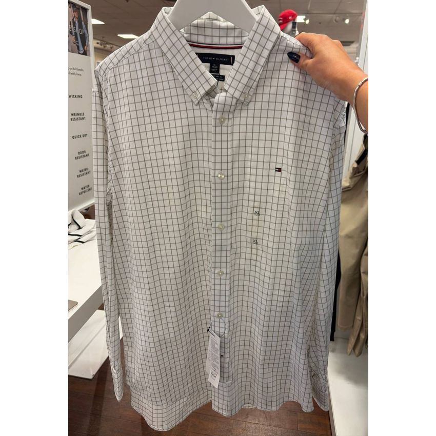 Camisa social manga longa REGULAR fit stretch nylon