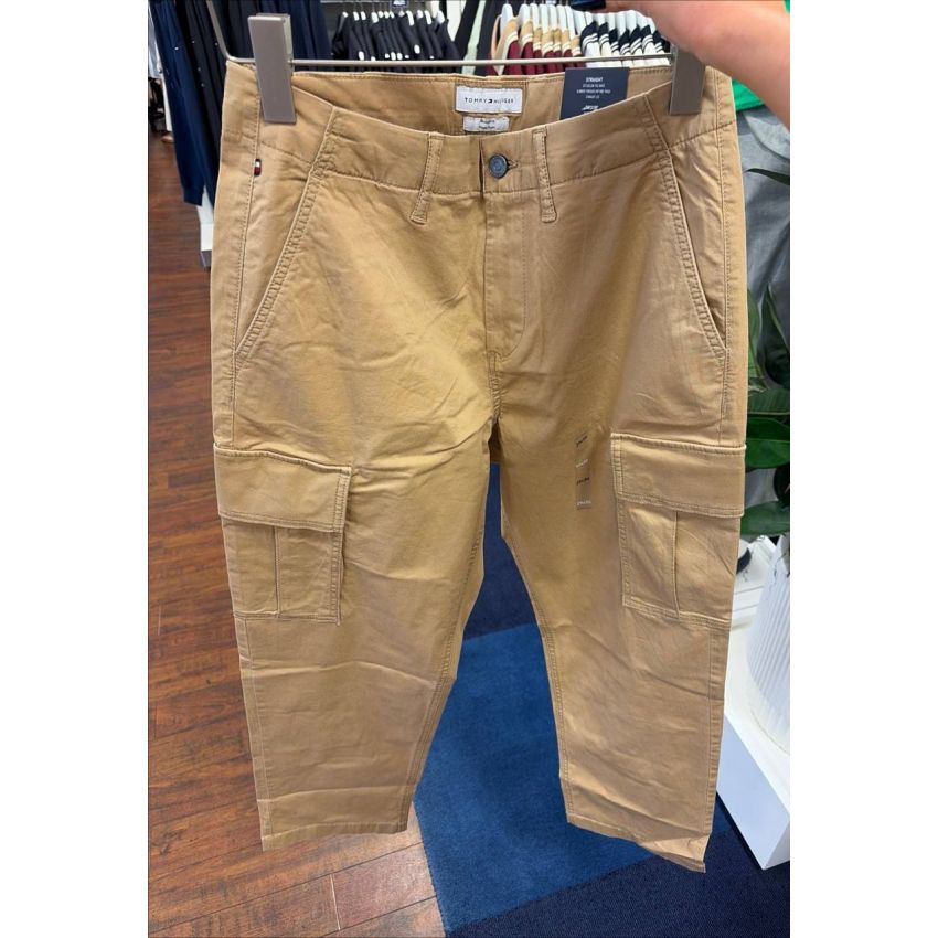 Calça Jeans Straight cargo