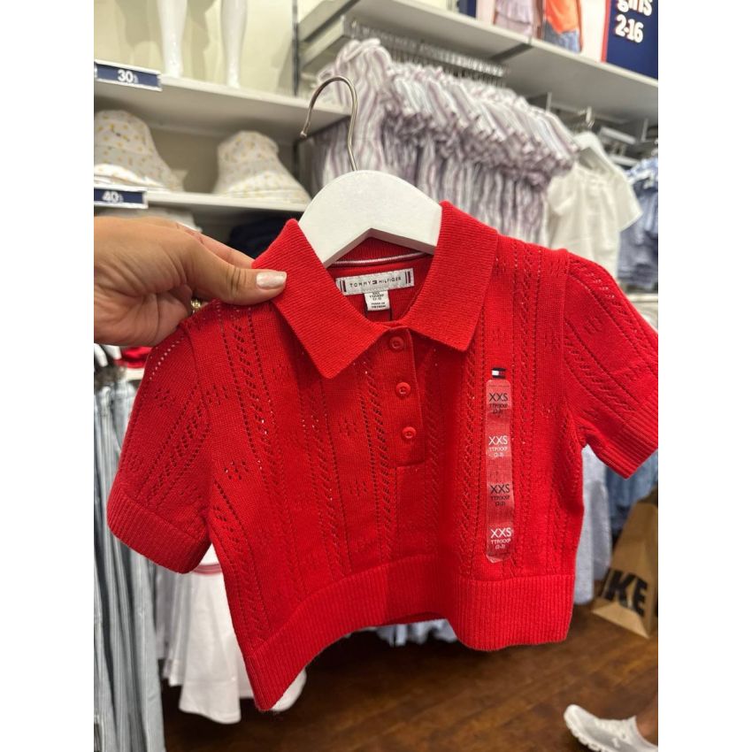 CAMISETA crooped Tricô