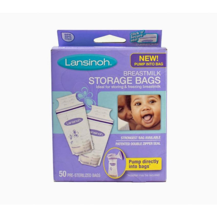 LANSINOH BREASTMILK STRGE BAGS 50 CT