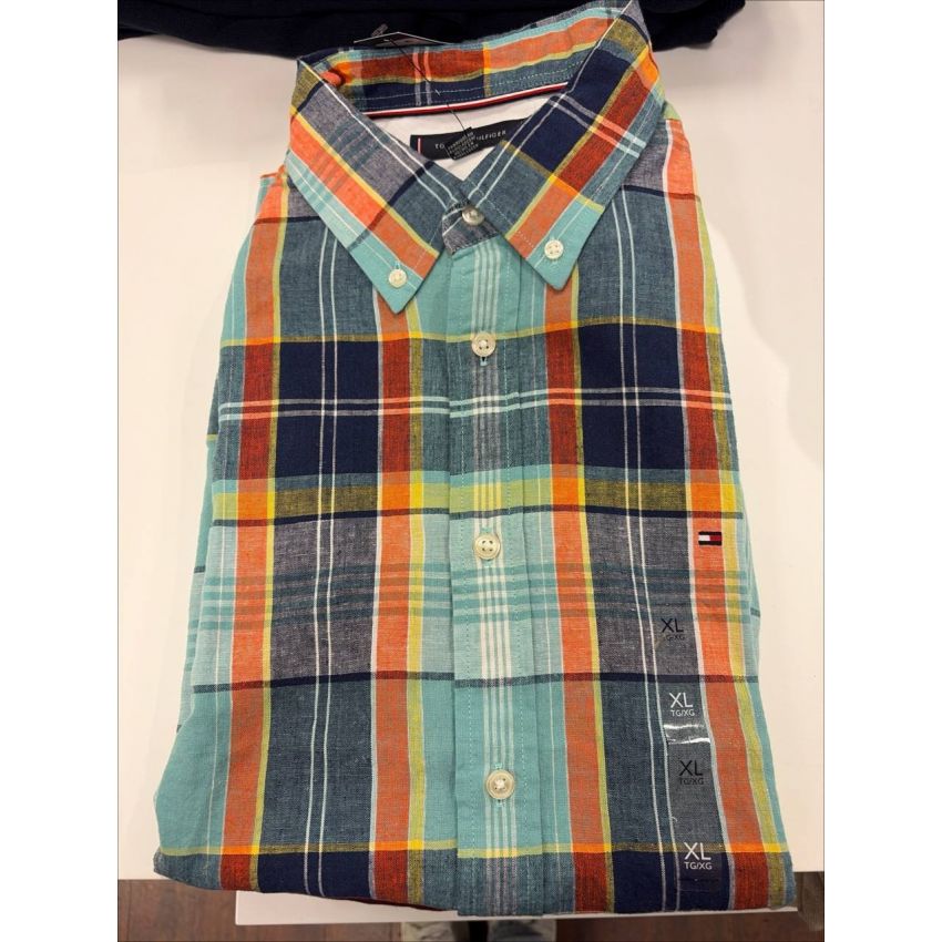Camisa regular fit stretch manga longa