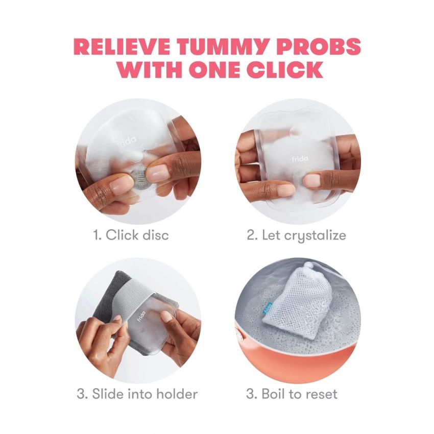 Frida Baby Gas + Colic Heating Pad for Natural Belly Relief |Instant Tummy Warmer 