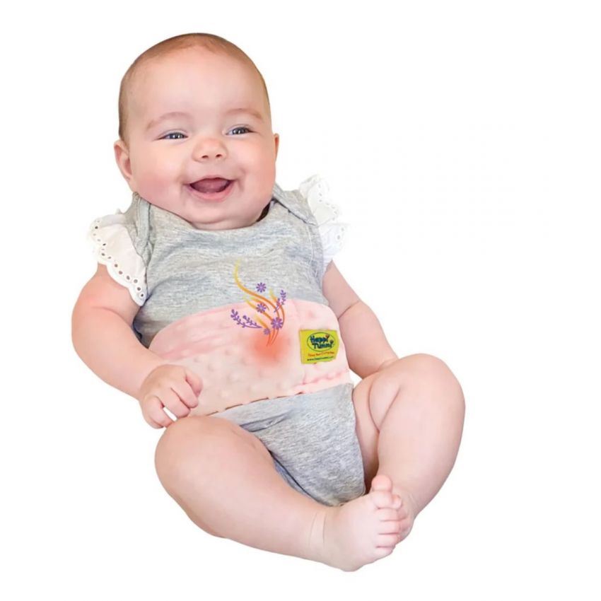 Colic and Gas Relief for Babies and Infants- Aromatherapy Wrap for Upset Tummy and Constipation- Color Pink