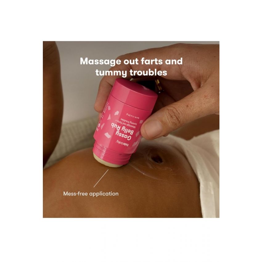 Frida Baby Gassy Belly Rub | Infant Gas Relief | Baby Gas Relief Rub for Belly Massages Made with Natural Oils