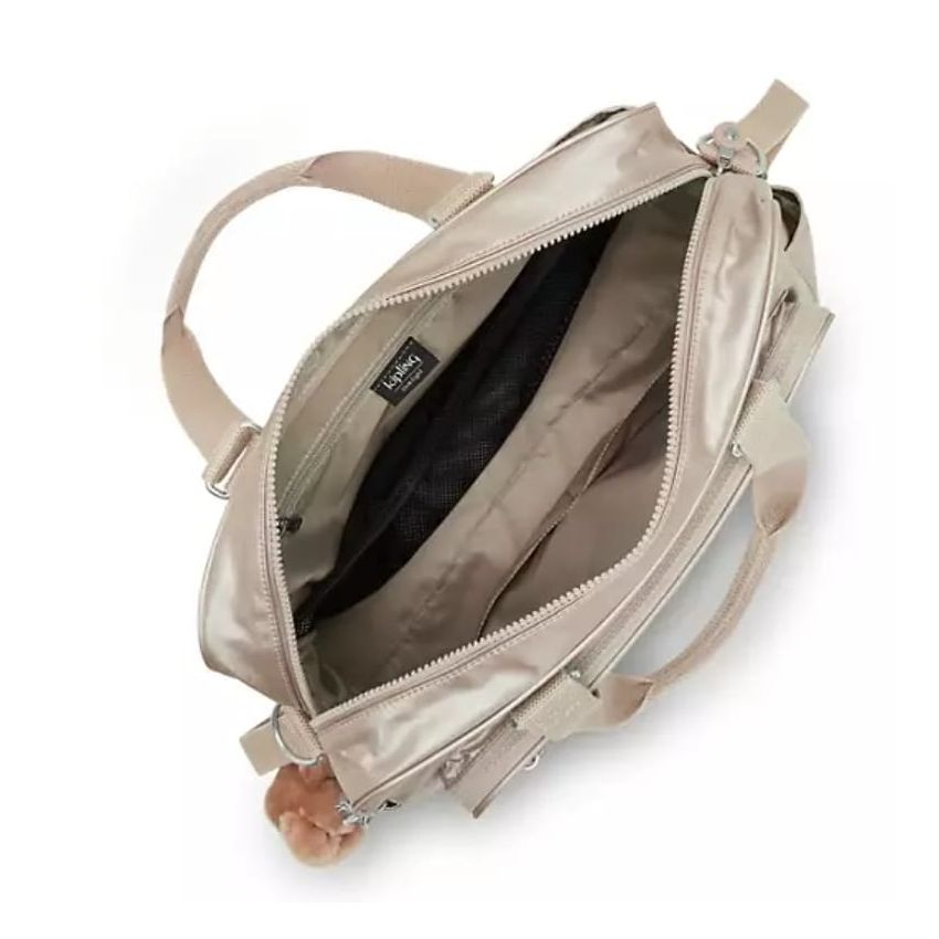 Alanna, Metallic Diaper Bag, Color Quartz Metallic