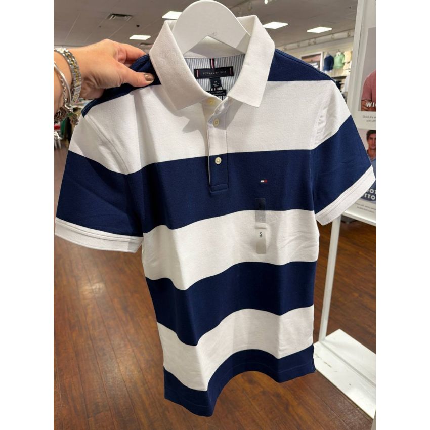 slim fit stretch polo