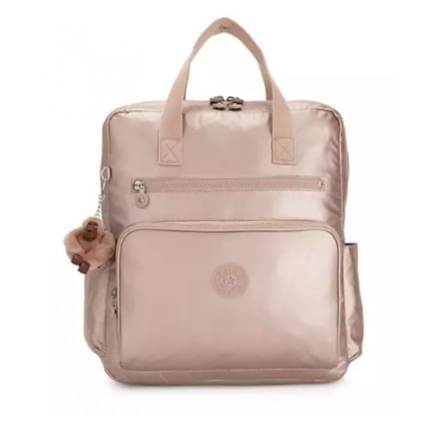 Kipling Audrie, Metallic Diaper Backpack,Color Quartz Metallic