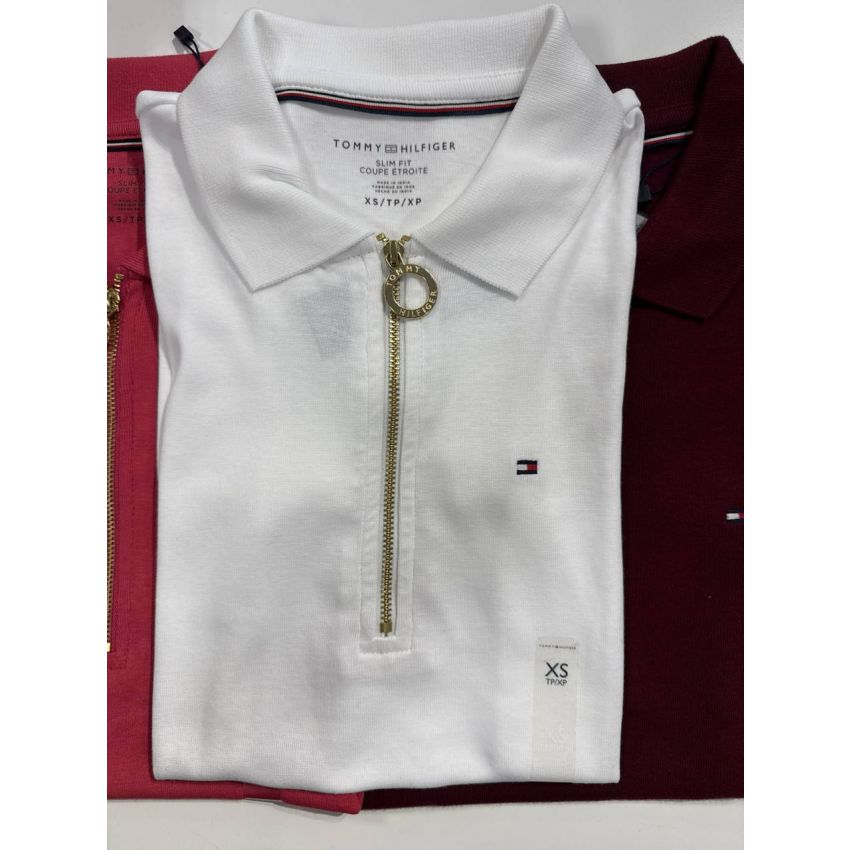 Polo Algodão com zíper Slim Fit