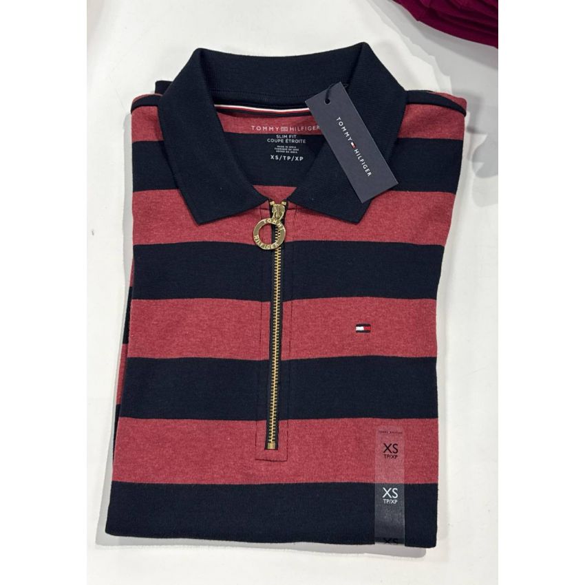 Polo Algodão com zíper Slim Fit