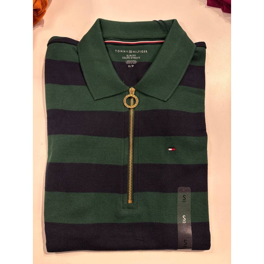 Polo Algodão com zíper Slim Fit