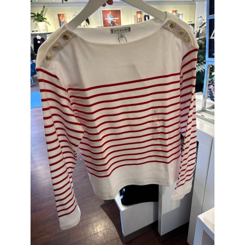 Blusa manga Linga com botões no ombro