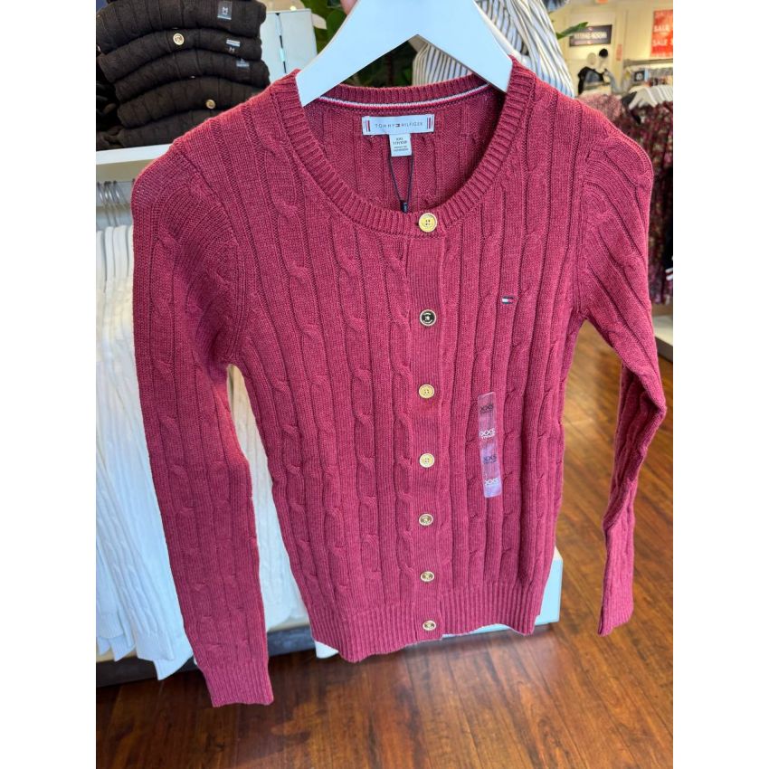 Cardigan botão dourado