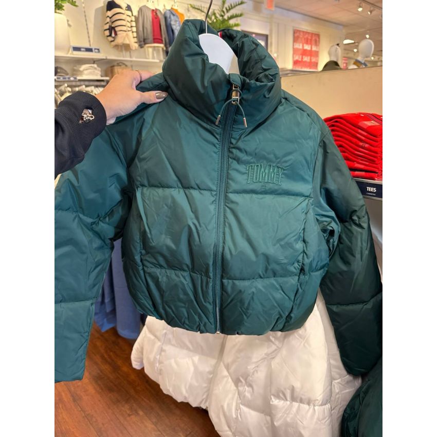 Casaco puffer sem capuz