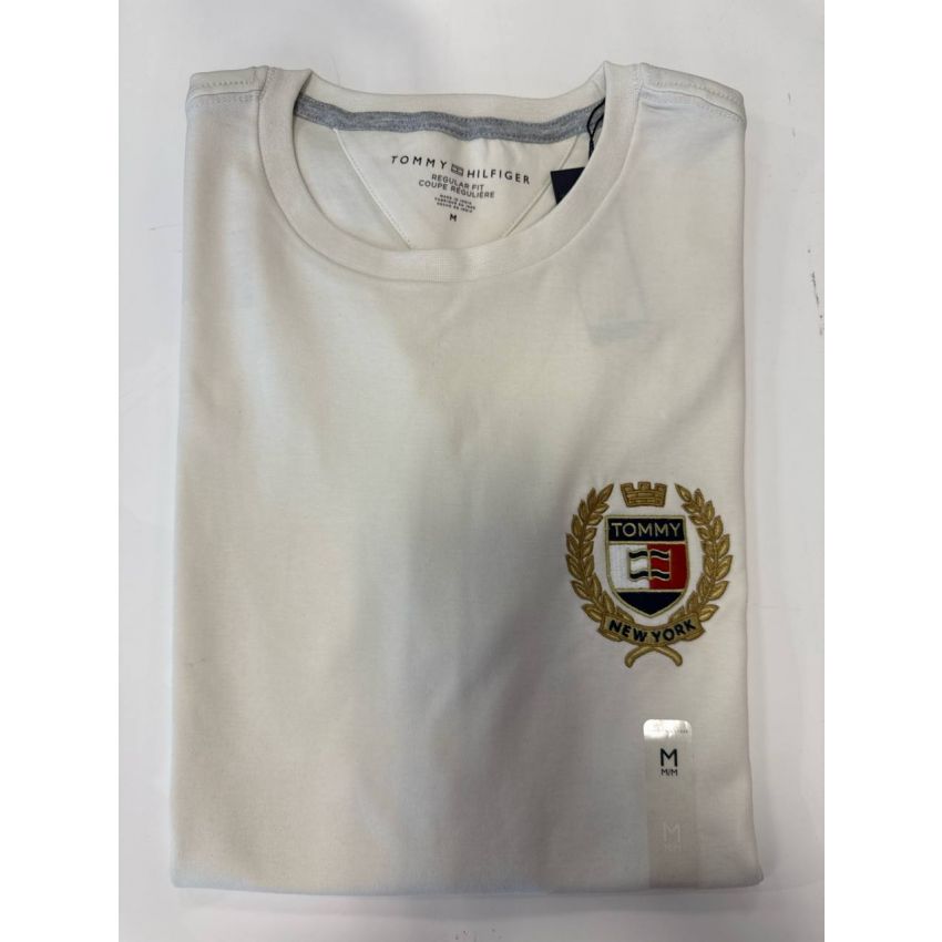 Regular Fit Gola U Bordado Smooth cotton