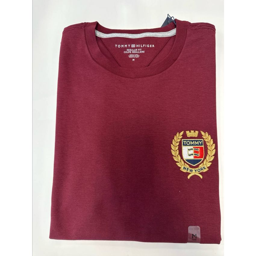 Regular Fit Gola U Bordado Smooth cotton