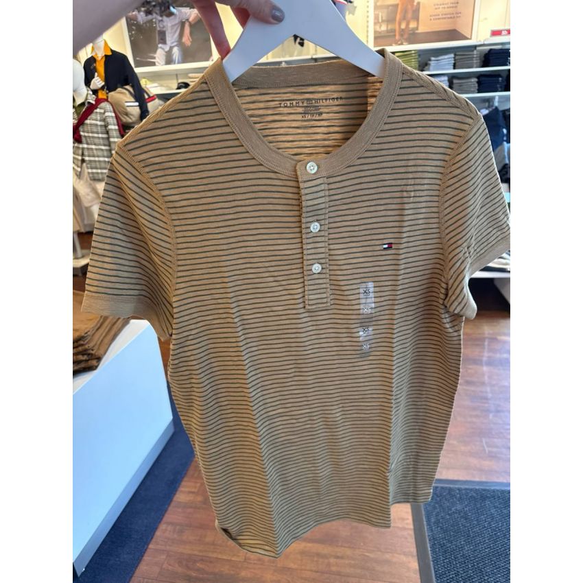 camiseta com botão algodão