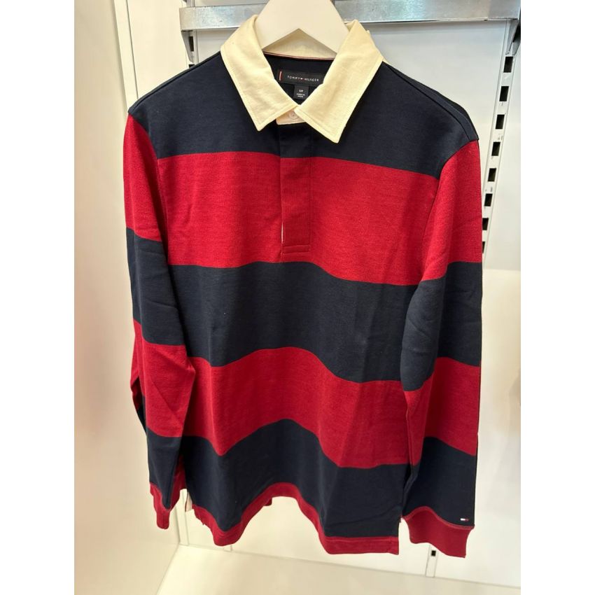 Camisa Polo manga longa algodão encorpado