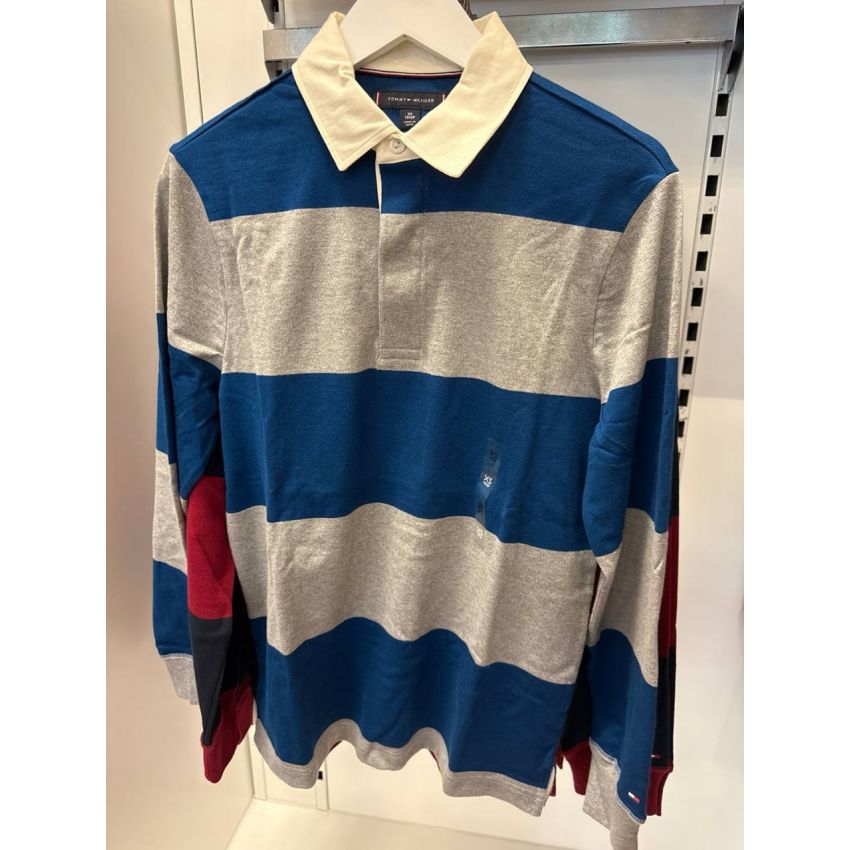 Camisa Polo manga longa algodão encorpado