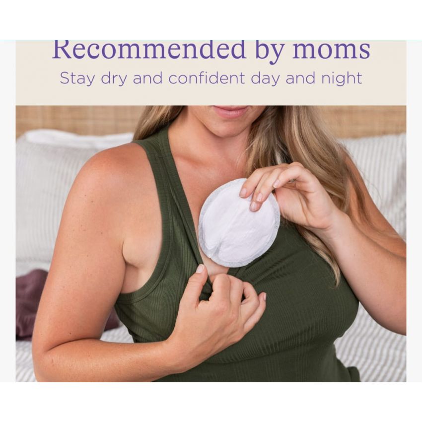 Lansinoh Stay Dry Disposable Nursing Pads, Soft and Super Absorbent Breast Pads