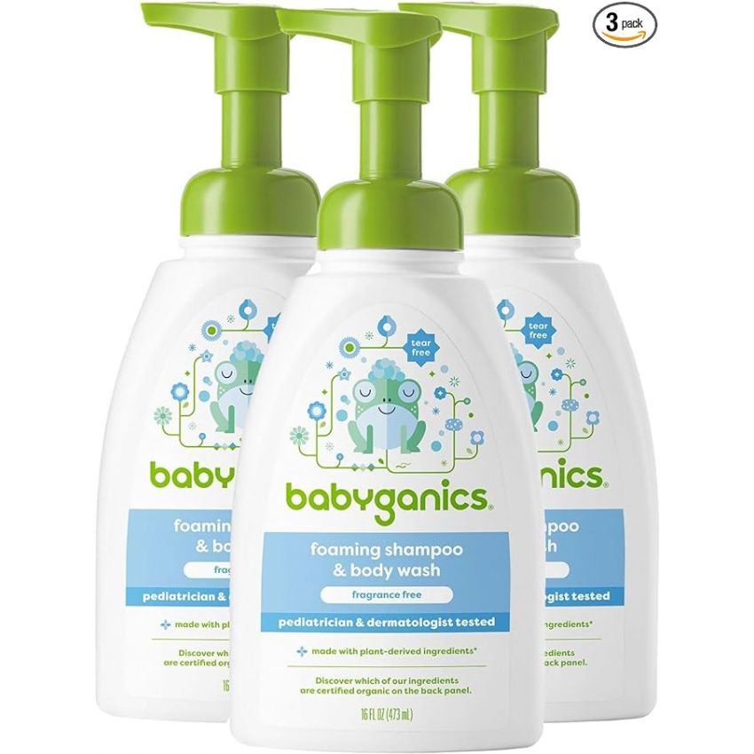 Babyganics Baby Shampoo + Body Wash Pump Bottle