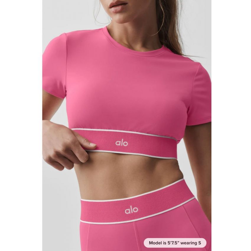 ALO Softsculpt Amp It Up Short Sleeve Bra