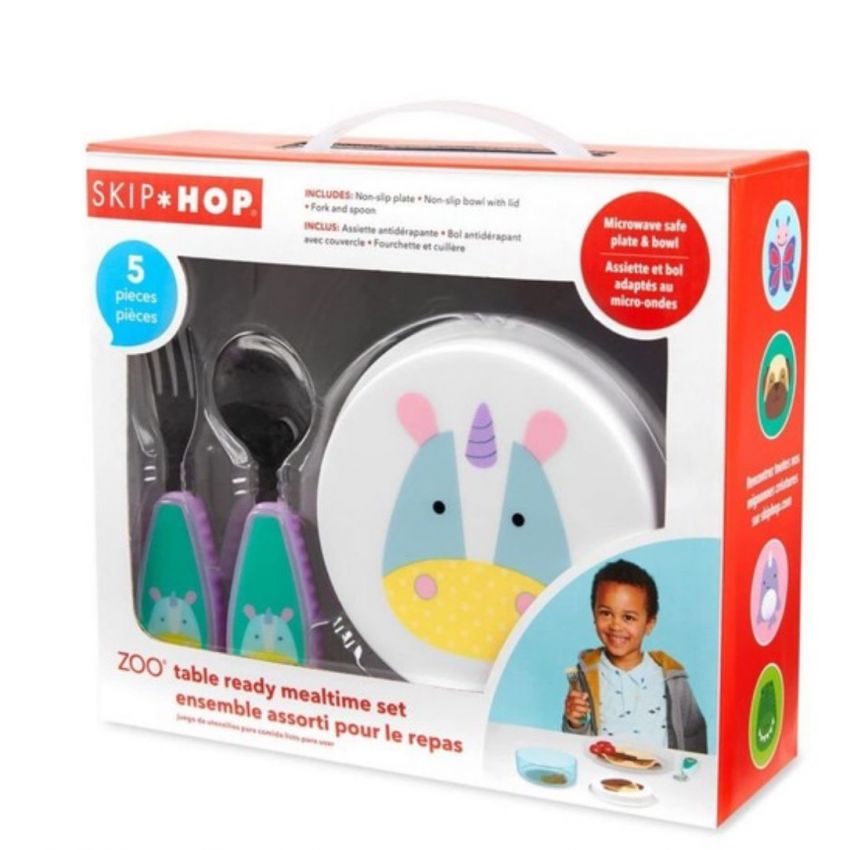 Skip hopZoo Table Ready Mealtime Set-Unicorn