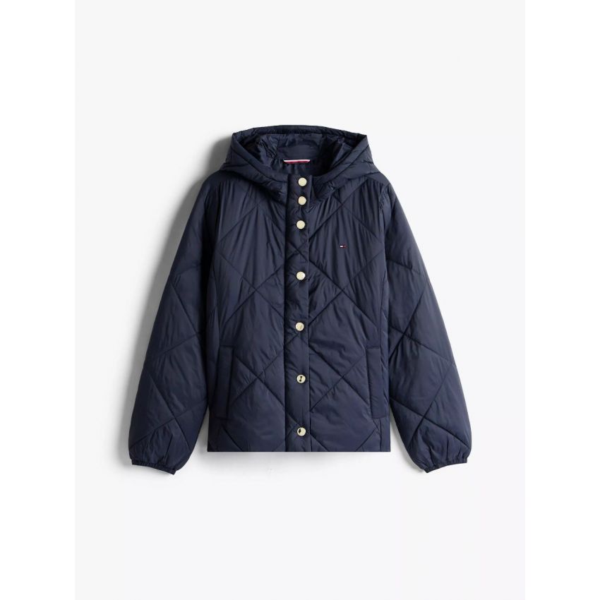 Lightweight Hooded Padded Quilted Jacket