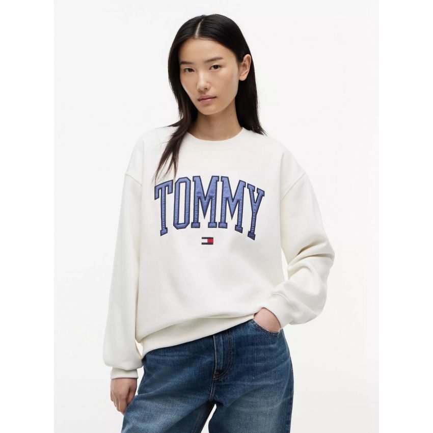 Varsity Tommy Logo Crewneck Sweatshirt