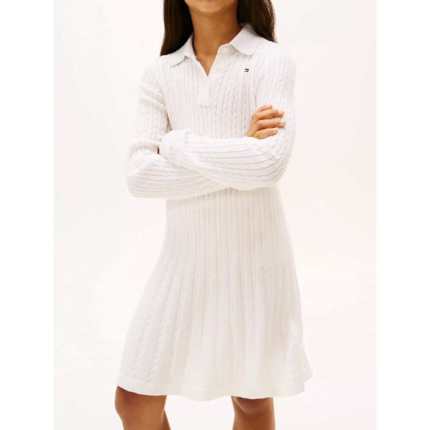 Kids' Mini Cable Knit Sweater Dress