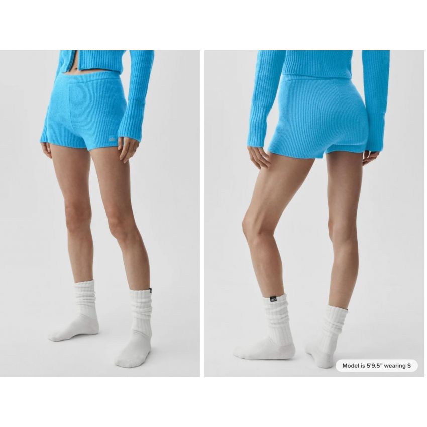 Wool Cashmere Ribbed Noble Short