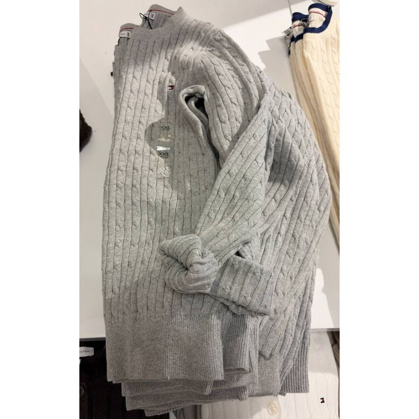 Sweater tricot trançado manga longa