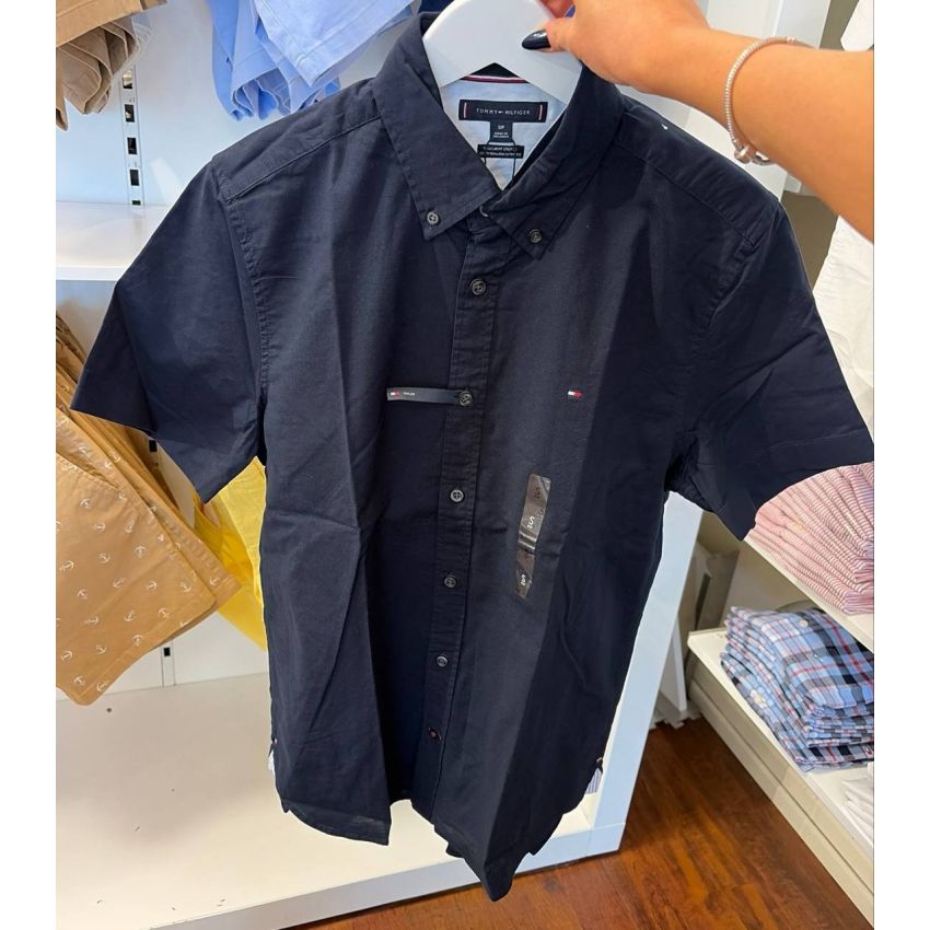 Camisa social manga curta REGULAR fit stretch cotton