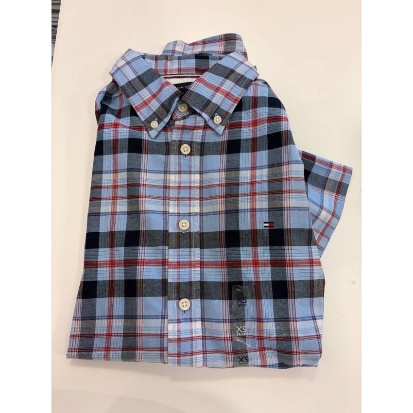 Camisa regular fit stretch manga curta oxford