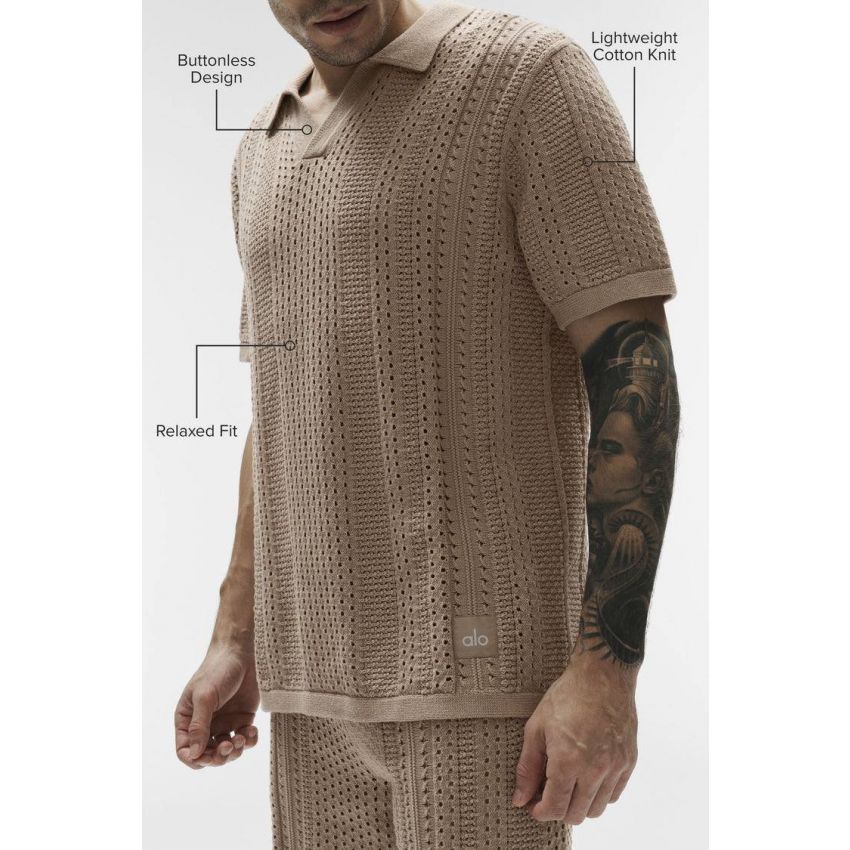Coastline Knit Short Sleeve Polo
