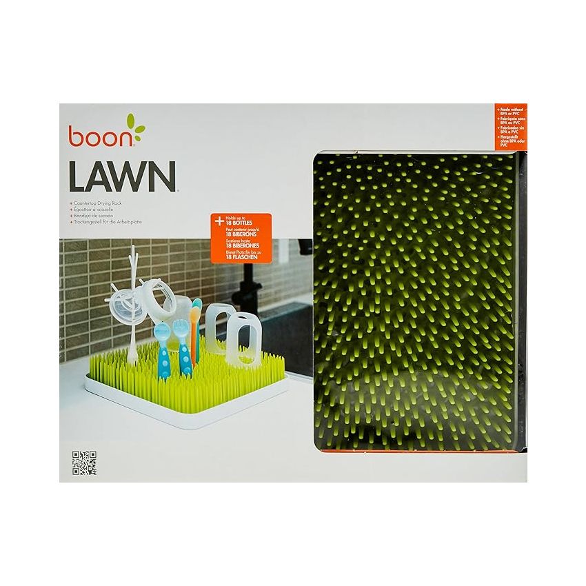 Boon Lawn Countertop Baby Bottle Drying Rack Spring Green