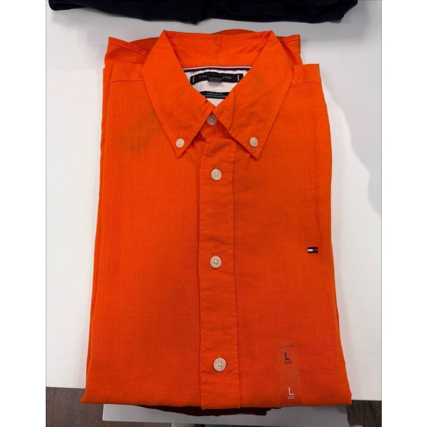 Camisa regular fit stretch manga longa